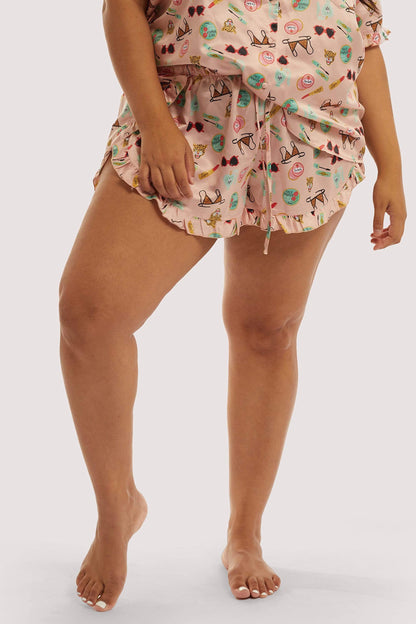 Bodil Jane Recycled Satin Shorts - Playful Promises