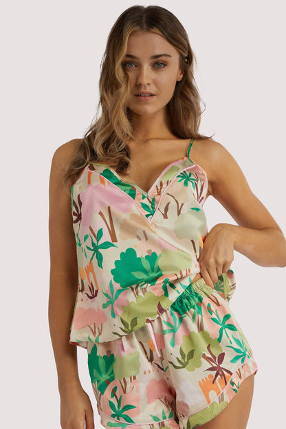 Alja Horvat Recycled Satin Cami Top - Playful Promises