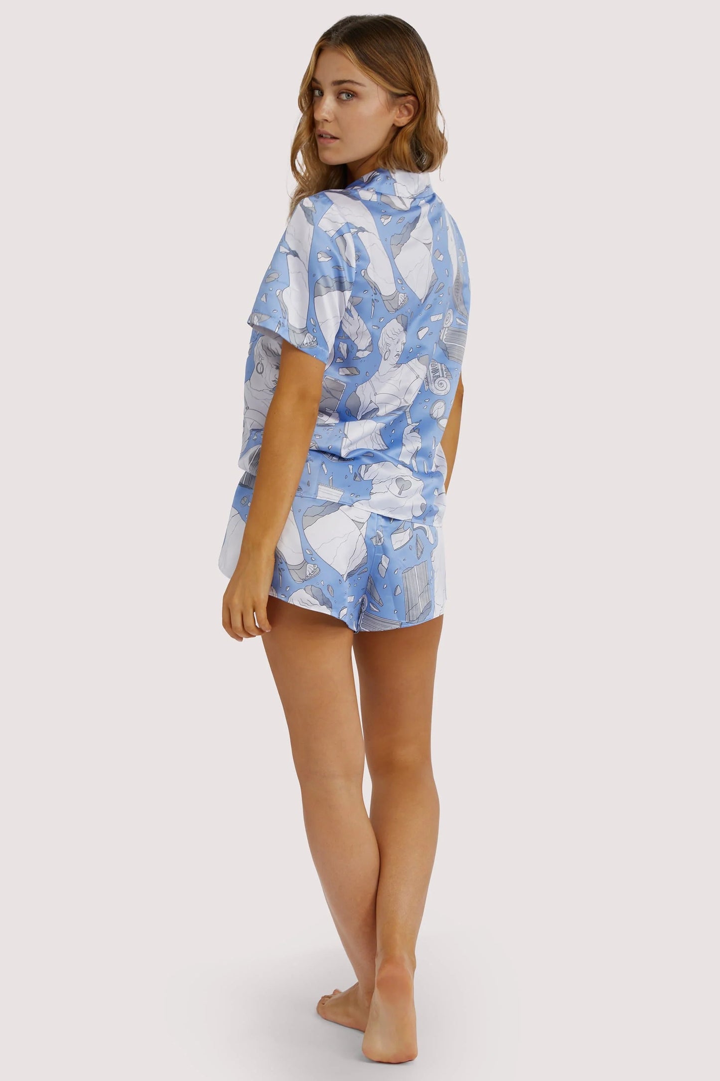 Logan Spector Recycled Satin Shirt - Playful Promises