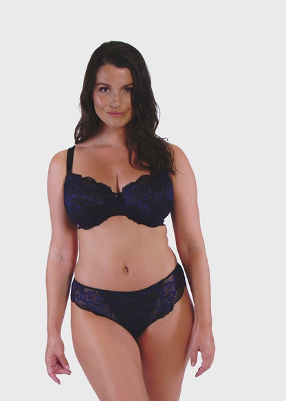 Emmaline UW Side Support Bra In Midnight - Fantasie