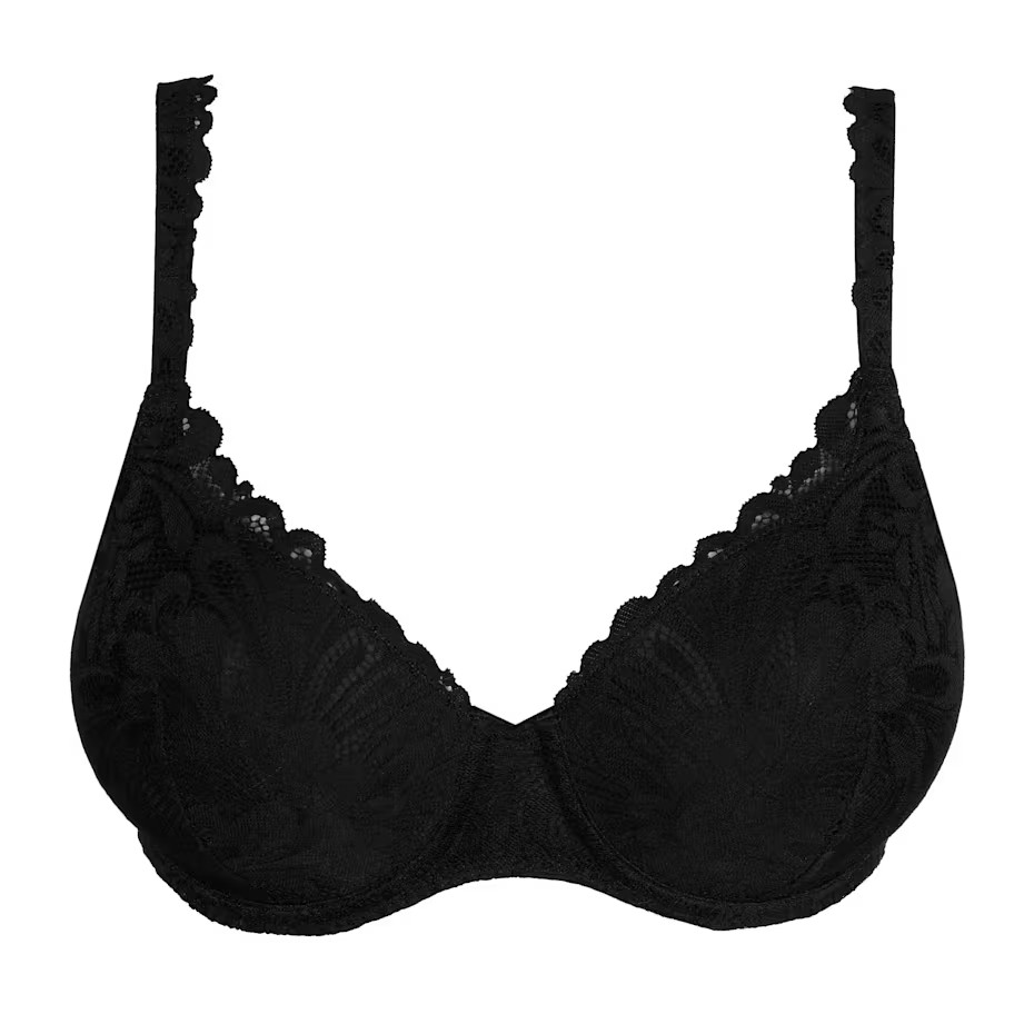 Rupi Padded Heartshape Bra In Black - Prima Donna Twist