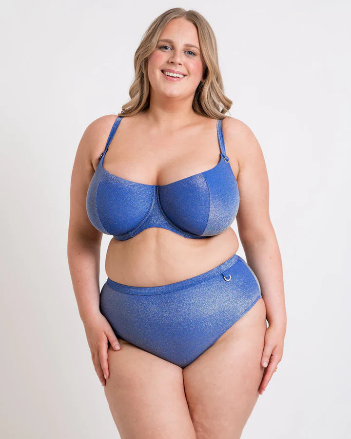 Sapphire Seas High Waist Bikini Brief - Curvy Kate