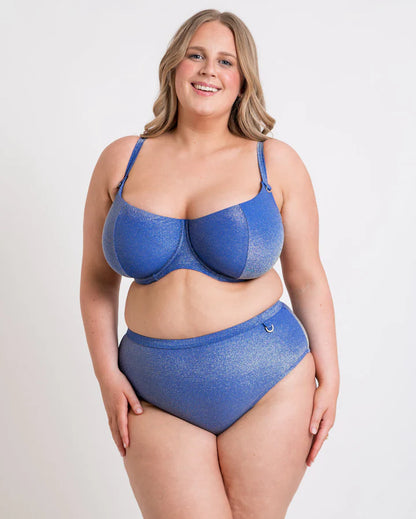 Sapphire Seas High Waist Bikini Brief - Curvy Kate
