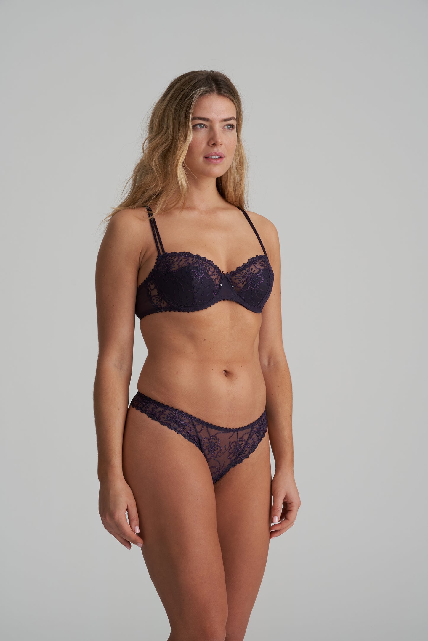 Jane Half Padded Balcony Bra In Amethyst - Marie Jo