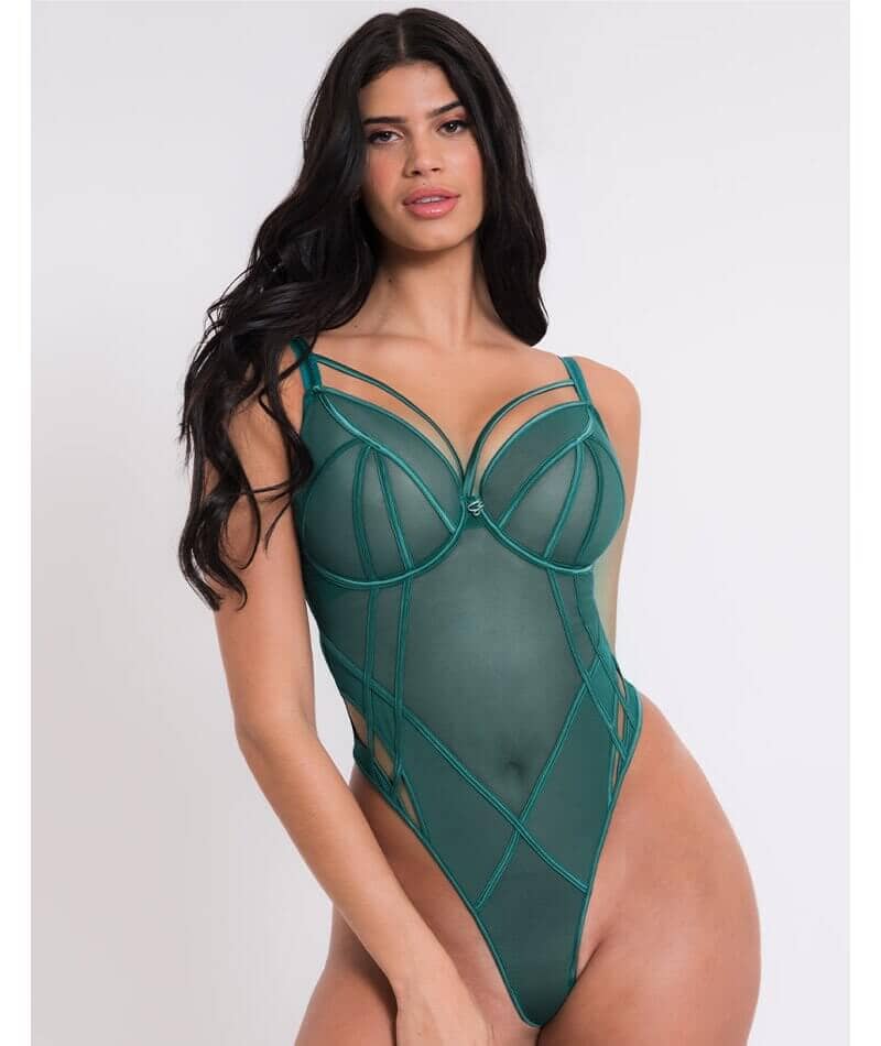 Senses Plunge Body In Verdigris - Curvy Kate