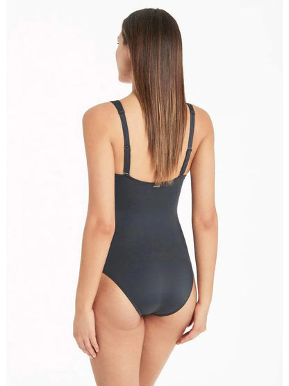 Lola Shimmer One Piece In Black - Sea Level