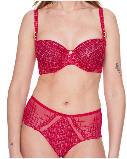 Tweegy Shorty In Rouge - Louisa Bracq