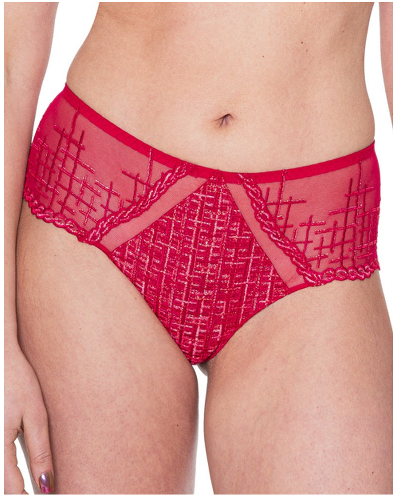 Tweegy Shorty In Rouge - Louisa Bracq