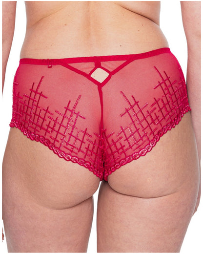 Tweegy Shorty In Rouge - Louisa Bracq