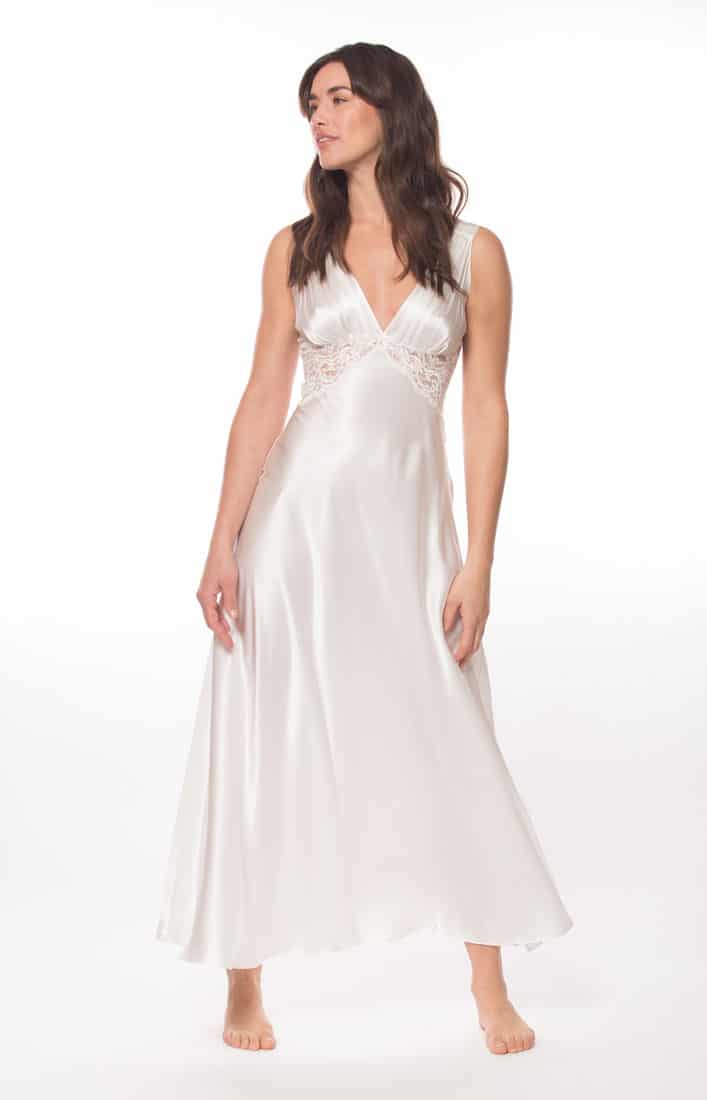 Glamour Gown Chemise in Pearl - Christine