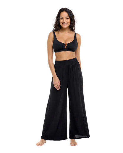 Patricia Palazzo Pants In Black - Skye