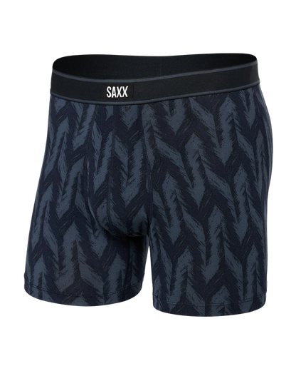 Daytripper Comfort Stretch Boxer Brief Fly in Ikat Chevron Deep Navy - SAXX