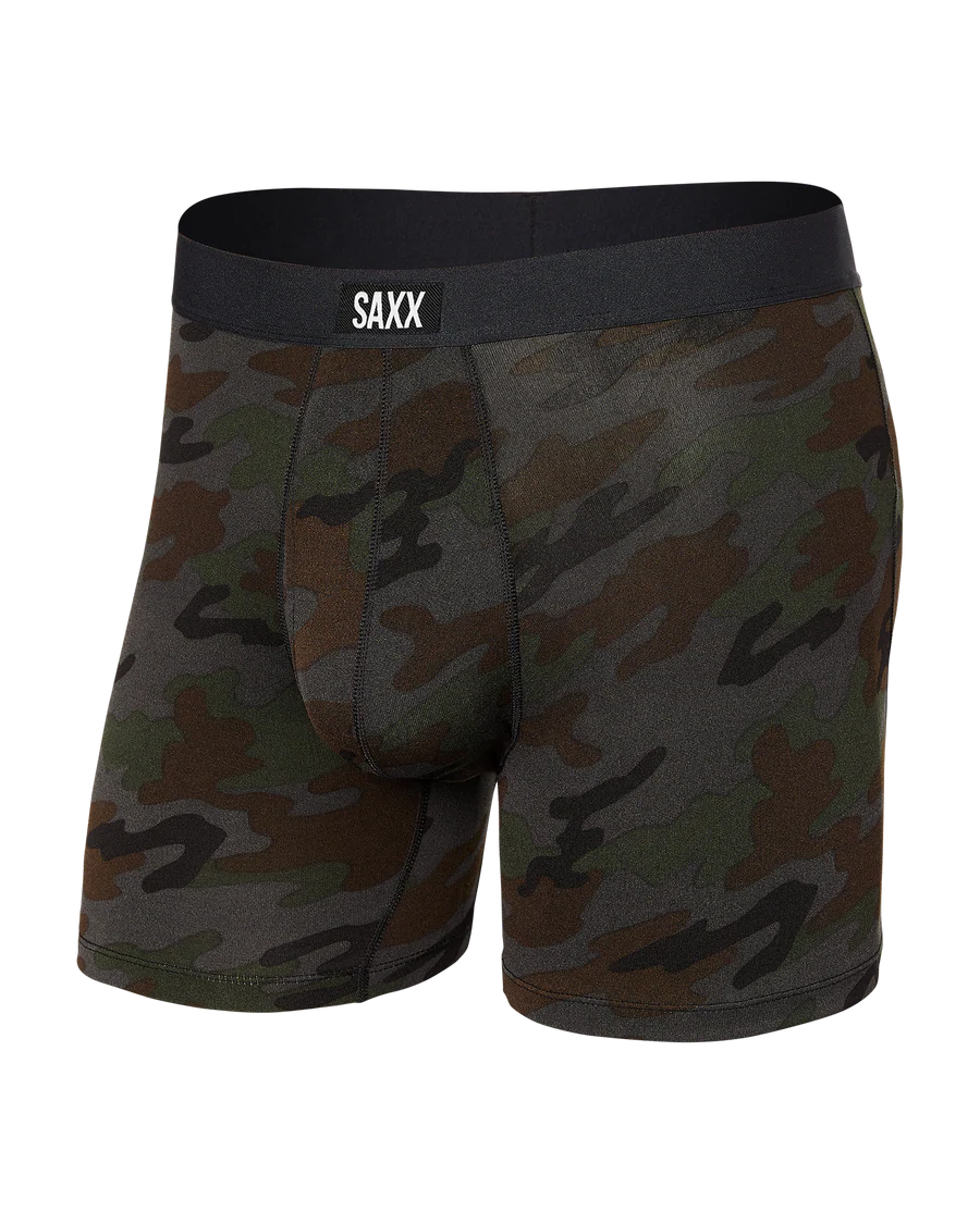 Daytripper Comfort Stretch Boxer Brief Fly in Black Ops Camo - SAXX