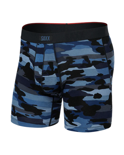 Vibe Xtra Soft Comfort Boxer Brief Fly in Cloud Bank Camo-Navy - SAXX