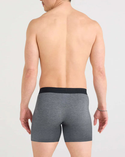 Vibe Xtra Soft Comfort Boxer Brief Fly in Dark Grey Heather - SAXX