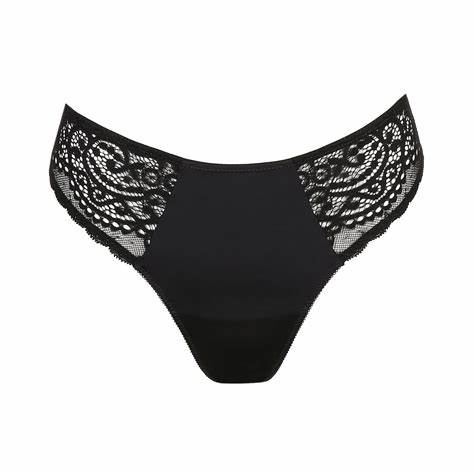 Rupi Thong In Black - Prima Donna Twist
