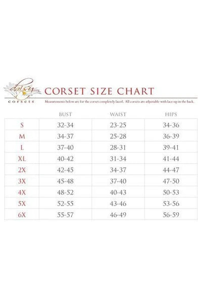 Top Drawer Satin Lace Steel Boned Corset - Daisy Corsets