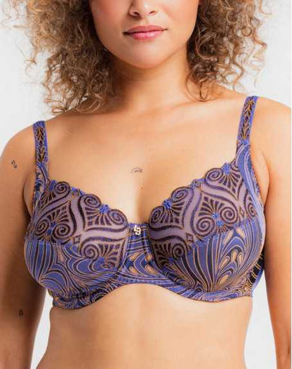 Hermione Underwired Bra In Bleu Solitaire - Prima Donna