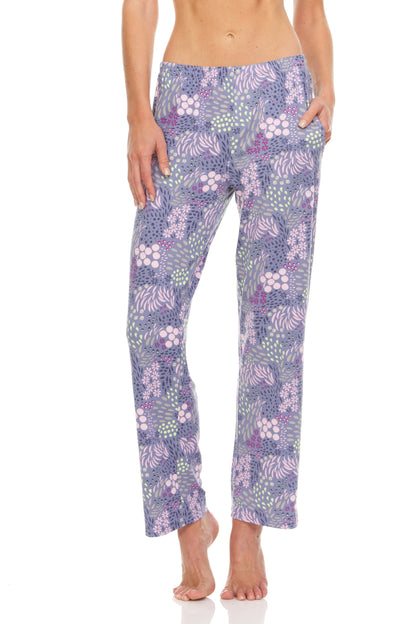 Printed Item Pant In Blue - Flora Nikrooz