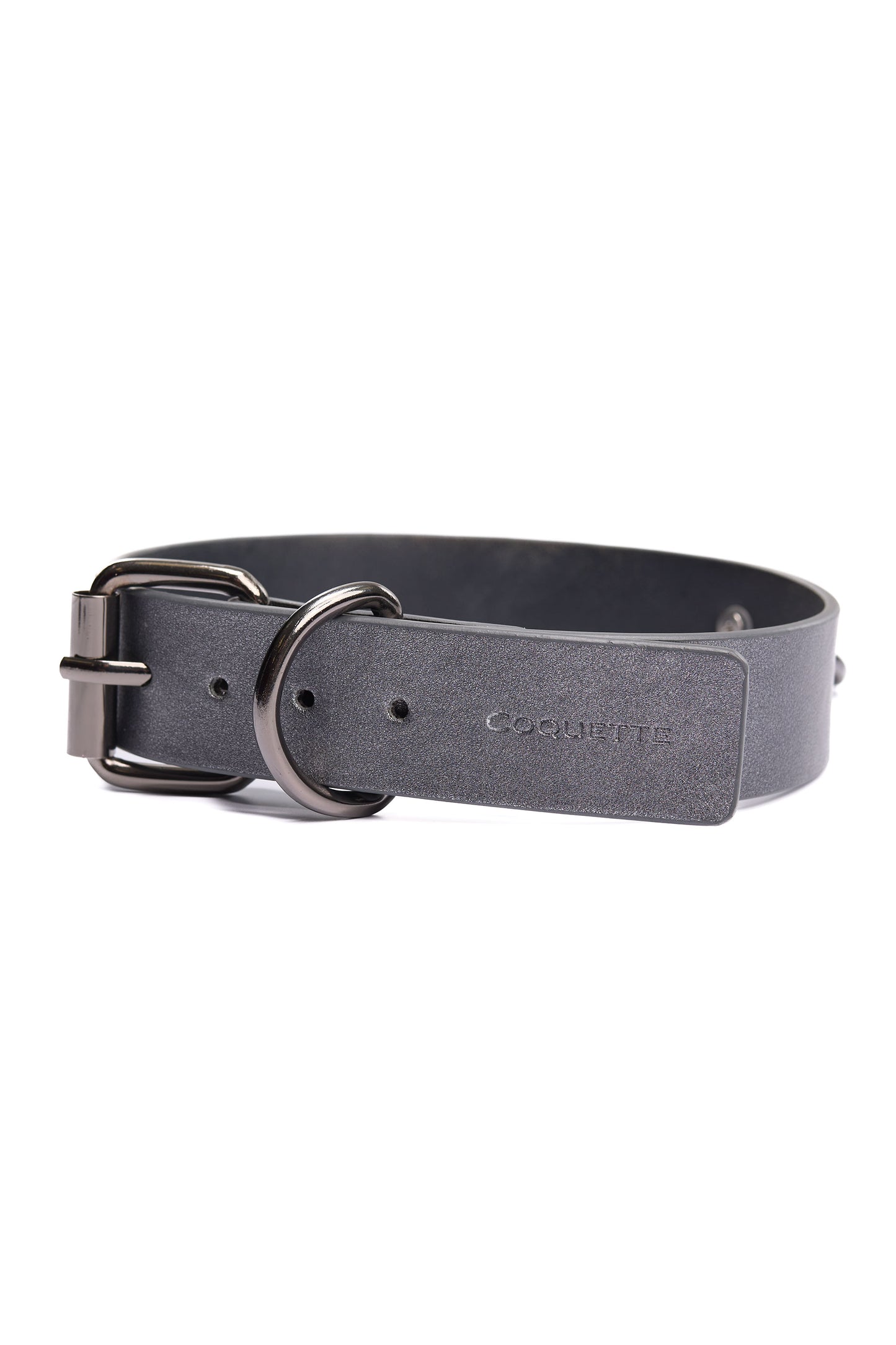 Collar & Leash Set In Grey - Coquette