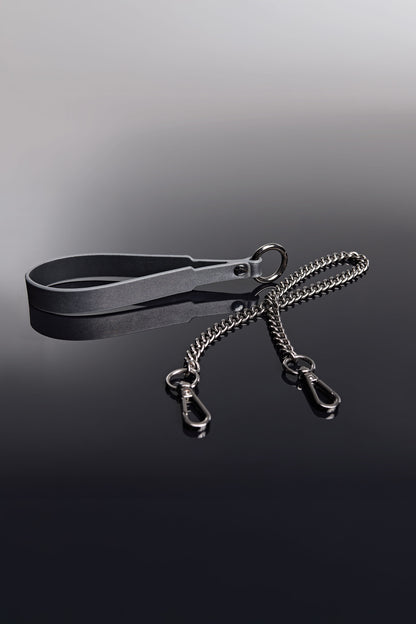 Collar & Leash Set In Grey - Coquette
