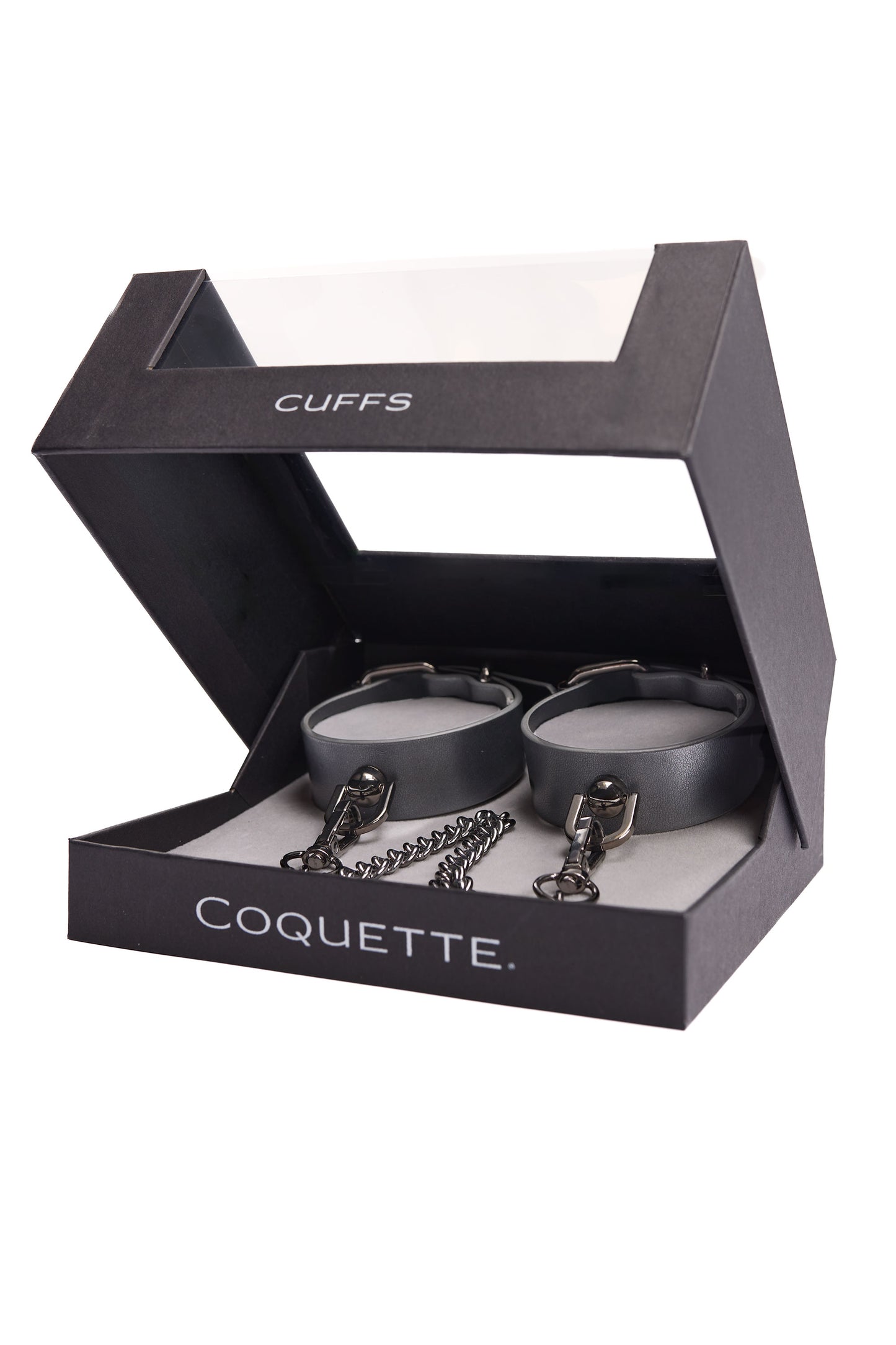 Chain-Link Cuffs In Grey - Coquette