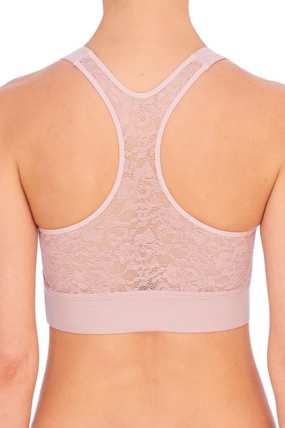 Bliss Femme Racerback Lace Bralette In Rose Beige - Natori