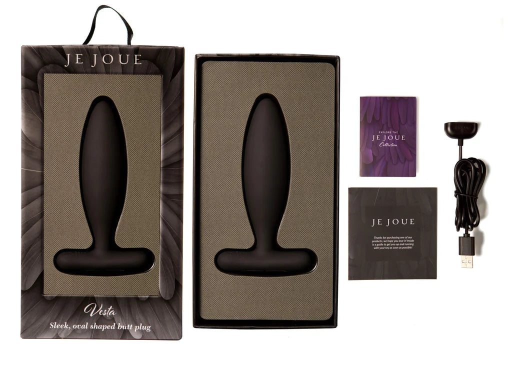 Vesta Vibrating Bullet Plug In Black - Je Joue