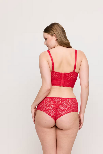 Montara Luxury Thong In True Red - Prima Donna