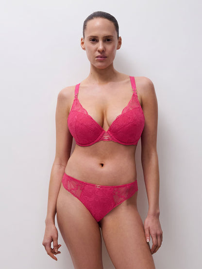 Muse Padded Push Up Bra In Lipstick - Chantelle