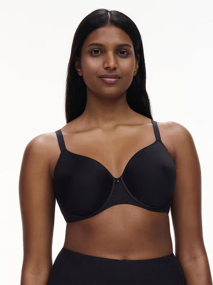 Comfort Chic Back Smoothing T-Shirt Bra in Black - Chantelle