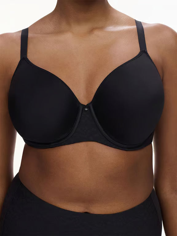Comfort Chic Back Smoothing T-Shirt Bra in Black - Chantelle