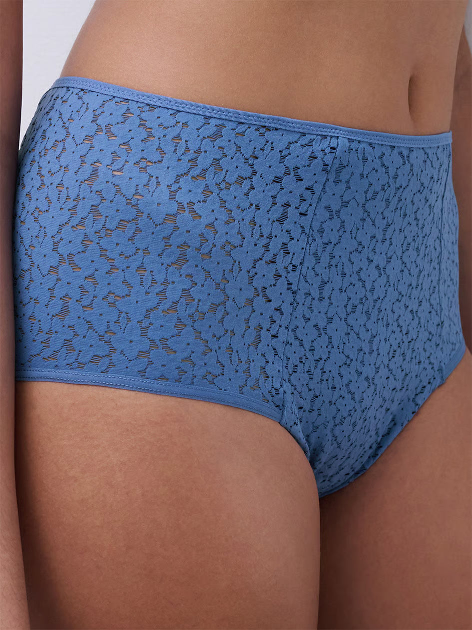 Norah High Waist Brief In Ocean Blue - Chantelle