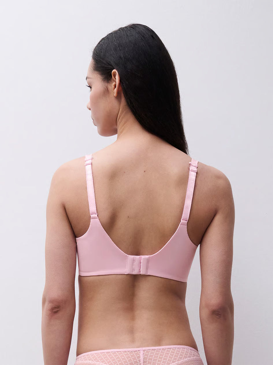 Norah Chic Plunge T-Shirt Bra In Candy Pink - Chantelle