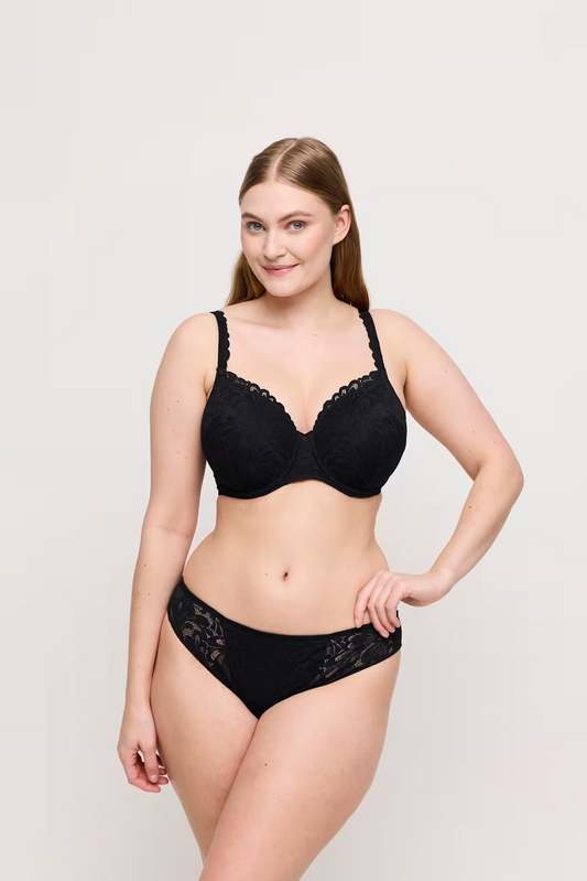 Rupi Padded Heartshape Bra In Black - Prima Donna Twist