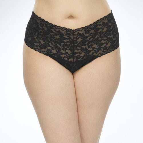 Plus Size Retro Signature Lace Thong - Hanky Panky