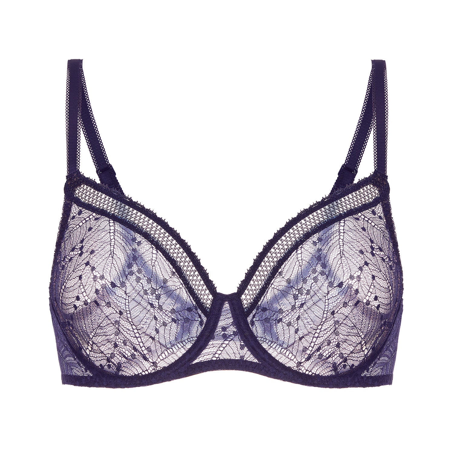 DOUBLE padded Bra With Ring And Half Net Lace – 5050salepoint