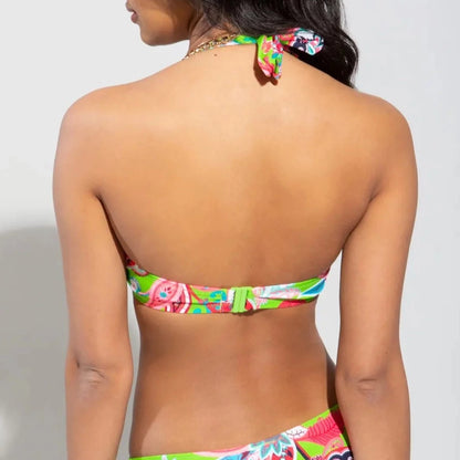 Heatwave Halter Underwired Bikini Top In Margarita - Pour Moi