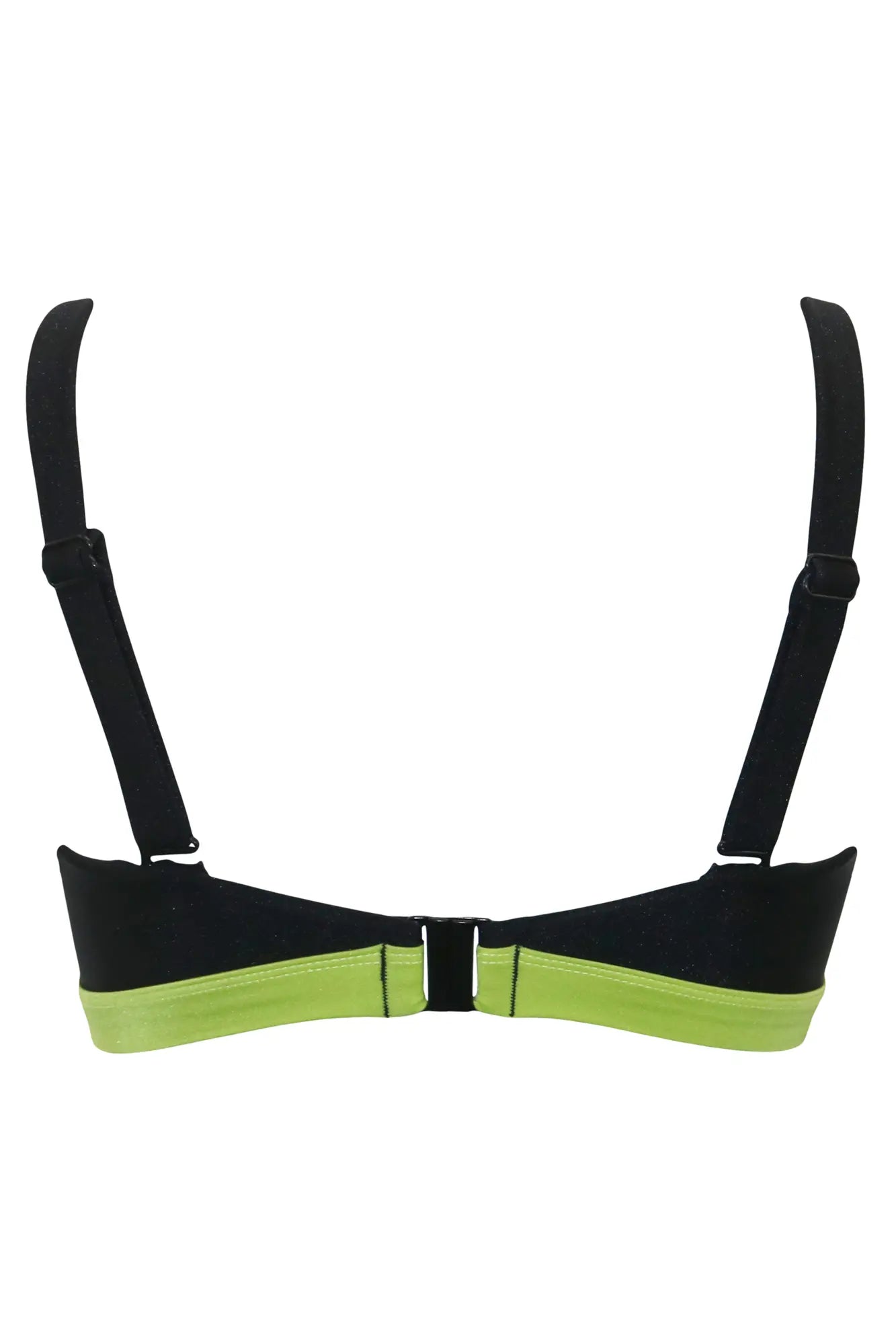 Palm Springs Colour Block Hidden Underwired Cami Top In Black & Lime - –  BraTopia