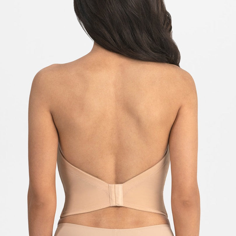 Low back deals plunge bra