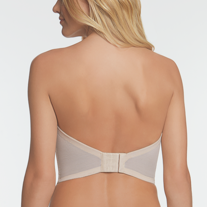 Tayler Backless Strapless Lace Bra In Nude - Dominique