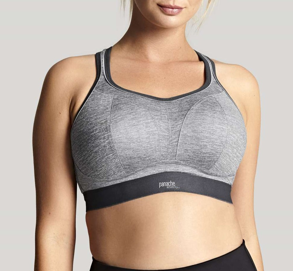 Panache Non-Wired Sports Bra 7341B Charcoal Marl – My Top Drawer