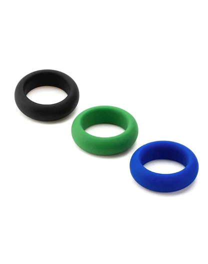 Silicone Cock Ring Set In Multi - Je Joue