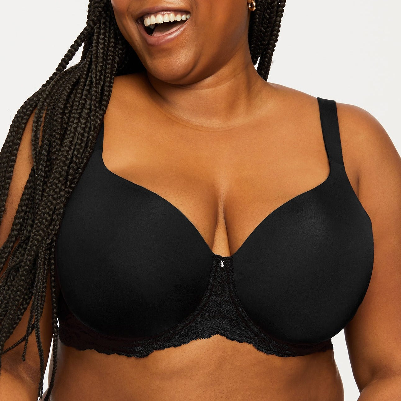 Montelle Pure Plus Full Coverage T-Shirt Bra in Gemstone Blue FINAL SALE  (40% Off) - Busted Bra Shop
