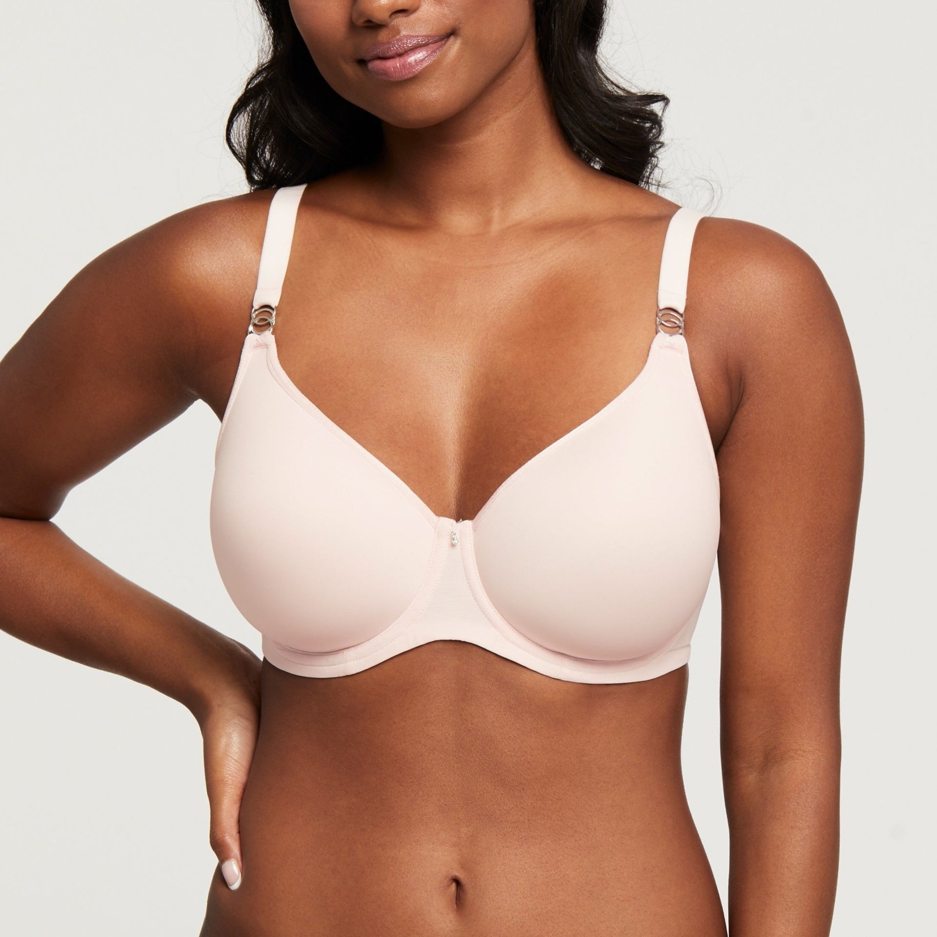 Non-Padded Non-Wired Full Coverage Striped Spacer Cup T-shirt Bra in S –  Tradyl