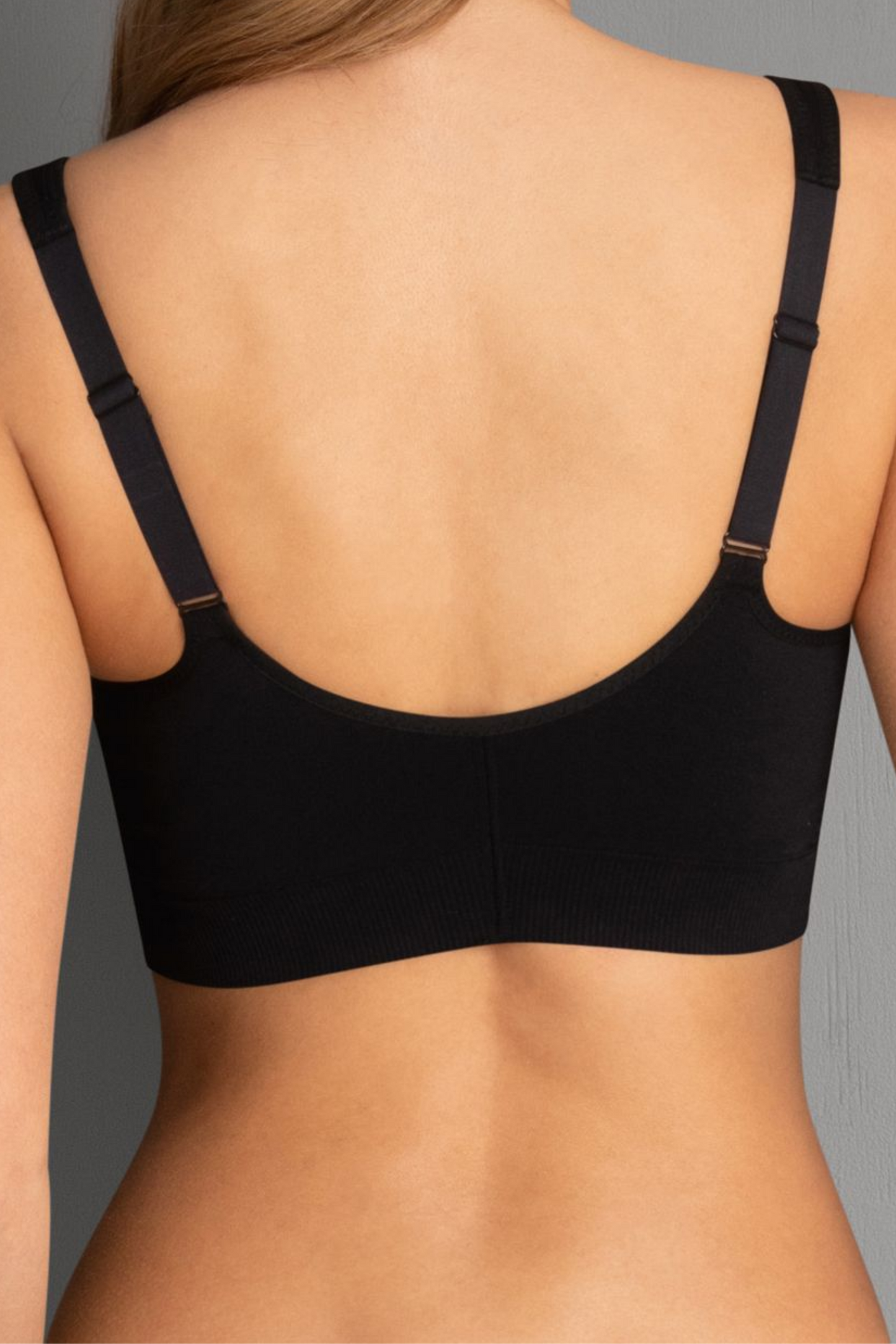 Lynn Post Mastectomy Front Zip Bra In Black - Anita