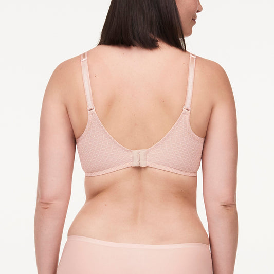 Chantelle NUDE ROSE Comfort Chic Side Smoothing Underwire Bra, US 40DD, UK  40DD