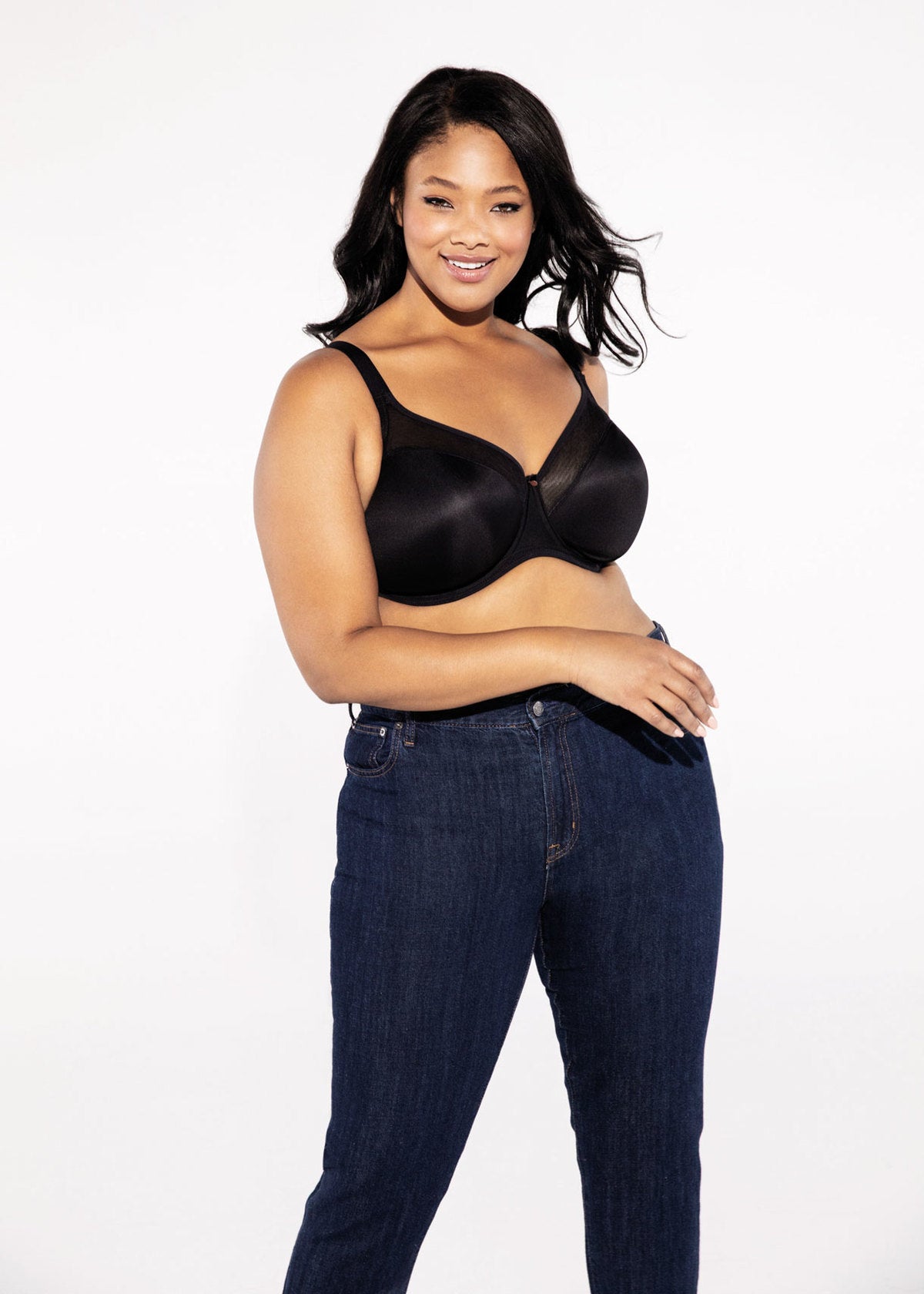 Smooth Underwire Bra in Black - Elomi