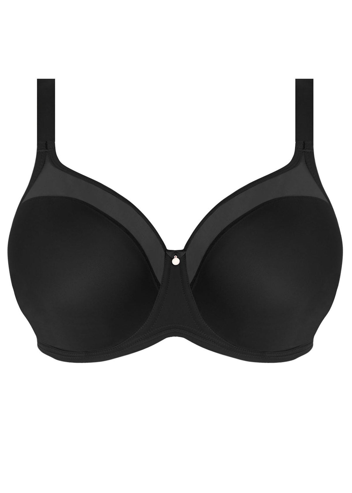 Elomi Smoothing Underwire Moulded Underwire Bra in Black - Busted Bra Shop