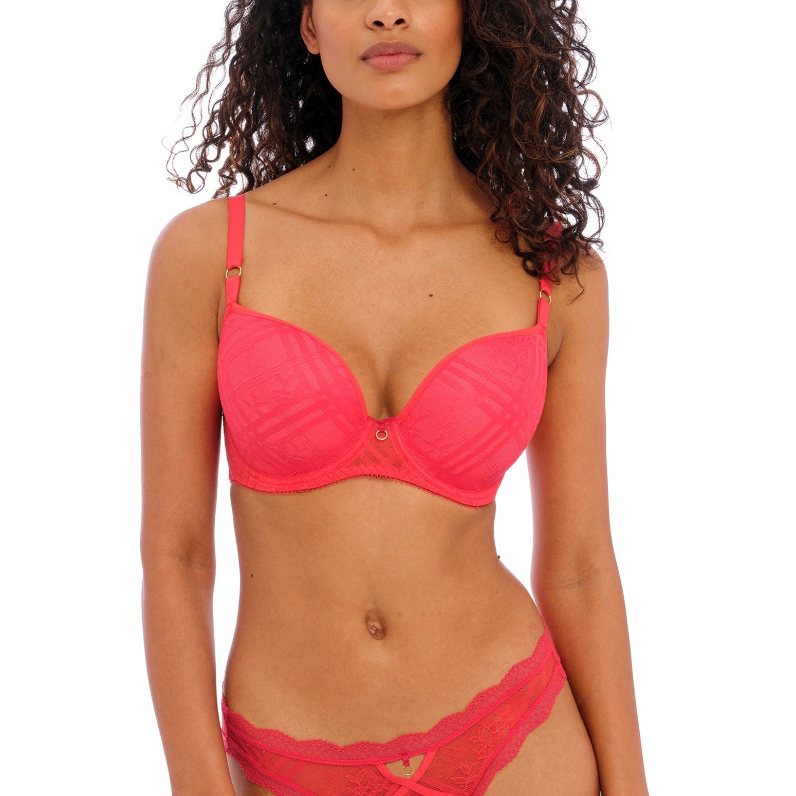 FREYA~OFFBEAT U/W MOULDED BRA-UPTO-HH-CUP-ROSEHIP-AA5450ROP-SEPARATES  AVAIL-CS